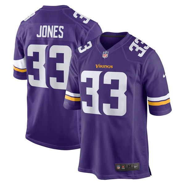 Men’s Minnesota Vikings #33 Aaron Jones Nike Purple Vapor Untouchable Limited Palyer Jersey