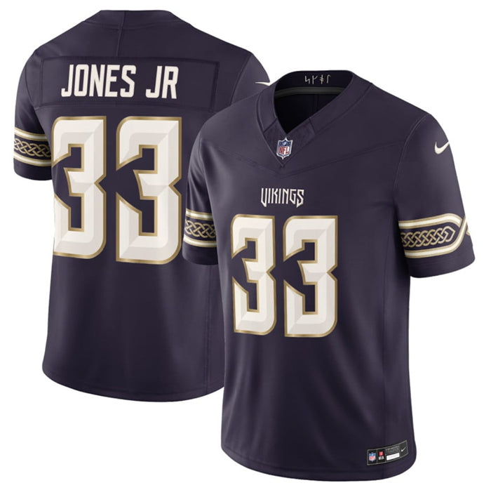 Men’s Minnesota Vikings #33 Aaron Jones Sr. Deep Purple 2026 F.U.S.E. Rivalries Collection Limited Stitched Football Jersey