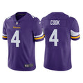 Men’s Minnesota Vikings #4 Dalvin Cook Nike Purple Vapor Untouchable Limited Jersey