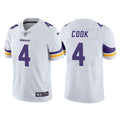 Men’s Minnesota Vikings #4 Dalvin Cook Nike White Vapor Untouchable Limited Jersey