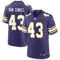 Men’s Minnesota Vikings #43 Andrew Van Ginkel Nike Purple Classic F.U.S.E. Limited Jersey