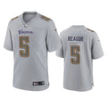 Men’s Minnesota Vikings #5 Jalen Reagor Gray Atmosphere Fashion Game Jersey