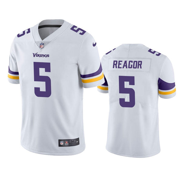 Men’s Minnesota Vikings #5 Jalen Reagor Nike White Vapor Untouchable Limited Player Jersey