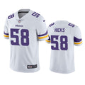 Men’s Minnesota Vikings #58 Jordan Hicks Nike White Vapor Untouchable Limited Player Jersey