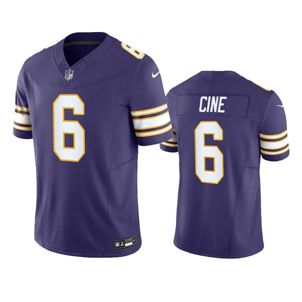 Men’s Minnesota Vikings #6 Lewis Cine Purple Classic F.U.S.E. Limited Jersey