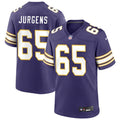 Men’s Minnesota Vikings #65 Michael Jurgens Nike Purple Classic F.U.S.E. Limited Jersey