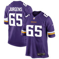 Men’s Minnesota Vikings #65 Michael Jurgens Nike Purple F.U.S.E. Vapor Limited Jersey