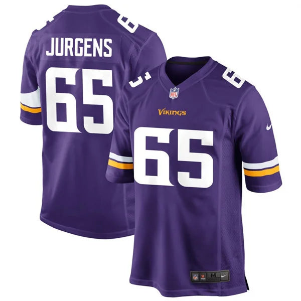 Men’s Minnesota Vikings #65 Michael Jurgens Nike Purple F.U.S.E. Vapor Limited Jersey