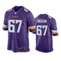 Men’s Minnesota Vikings #67 Ed Ingram Nike Purple Vapor Untouchable Limited Jersey