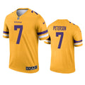 Men’s Minnesota Vikings #7 Patrick Peterson Nike Gold Inverted Limited Jersey