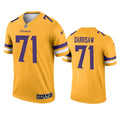 Men’s Minnesota Vikings #71 Christian Darrisaw Nike Gold Inverted Limited Jersey