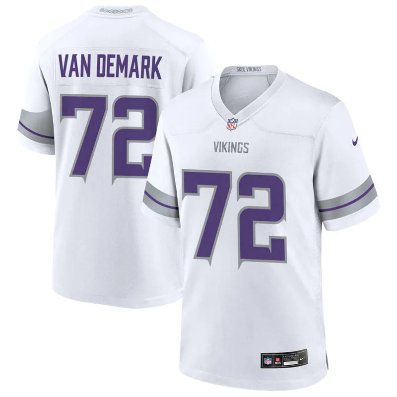 Men’s Minnesota Vikings #72 Ryan Van Demark Nike White Alternate Vapor F.U.S.E. Winter Warrior Limited Jersey