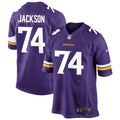 Men’s Minnesota Vikings #74 Donovan Jackson Nike Purple F.U.S.E. Vapor Limited Jersey