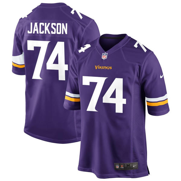 Men’s Minnesota Vikings #74 Donovan Jackson Nike Purple F.U.S.E. Vapor Limited Jersey