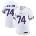 Men’s Minnesota Vikings #74 Donovan Jackson Nike White Alternate Vapor F.U.S.E. Limited Winter Warrior Jersey