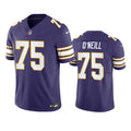 Men’s Minnesota Vikings #75 Brian O’neill Purple Classic F.U.S.E. Limited Jersey