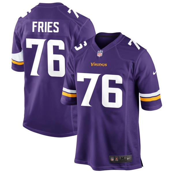 Men’s Minnesota Vikings #76 Will Fries Nike Purple F.U.S.E. Vapor Limited Jersey