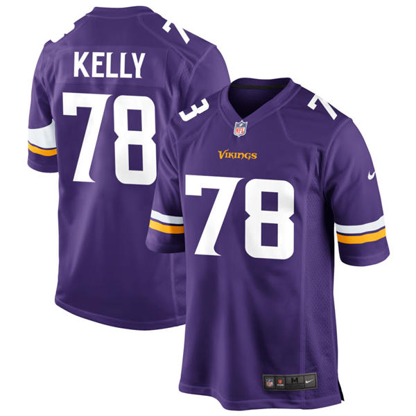 Men’s Minnesota Vikings #78 Ryan Kelly Nike Purple F.U.S.E. Vapor Limited Jersey