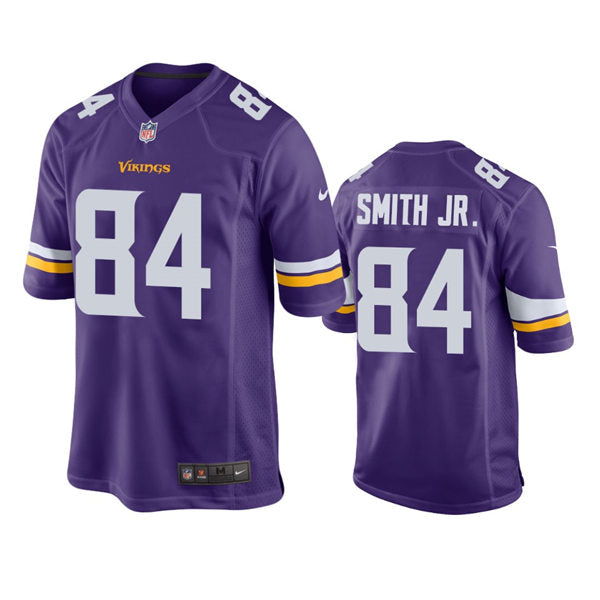 Men’s Minnesota Vikings #84 Irv Smith Jr. Nike Purple Vapor Untouchable Limited Jersey
