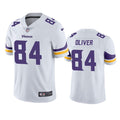 Men’s Minnesota Vikings #84 Josh Oliver Nike White Vapor Untouchable Limited Palyer Jersey