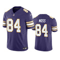 Men’s Minnesota Vikings #84 Randy Moss Purple Classic F.U.S.E. Limited Jersey