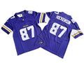 Men’s Minnesota Vikings #87 T.J. Hockenson Nike Purple 2023 F.U.S.E. Vapor Limited Jersey