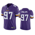 Men’s Minnesota Vikings #97 Harrison Phillips Nike Purple Vapor Untouchable Limited Player Jersey