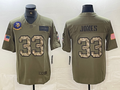 Men’s Minnesota Vikings Aaron Jones #33 Olive Jersey