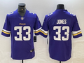 Men’s Minnesota Vikings Aaron Jones #33 Purple Jersey