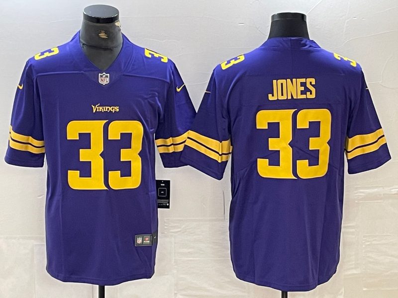 Men’s Minnesota Vikings Aaron Jones #33 Purple Vapor F.U.S.E. Limited Jersey
