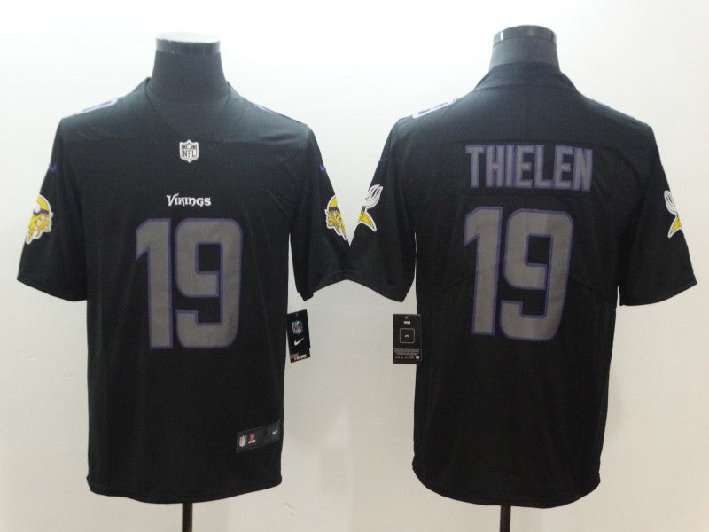 Men’s Minnesota Vikings Adam Thielen #19 Black Jersey