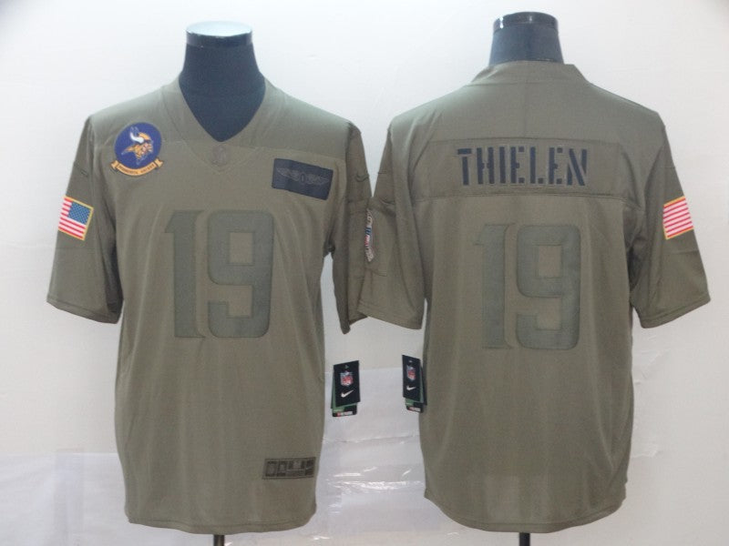 Men’s Minnesota Vikings Adam Thielen #19 Brown Jersey