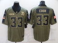 Men’s Minnesota Vikings Dalvin Cook #33 Brown Jersey