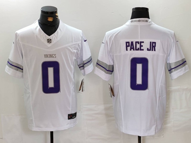 Men’s Minnesota Vikings Ivan Pace Jr #0 White Alternate Vapor F.U.S.E. Elite Jersey