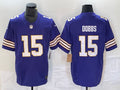 Men’s Minnesota Vikings Joshua Dobbs #15 Purple Classic Jersey