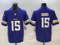 Men’s Minnesota Vikings Joshua Dobbs #15 Purple Jersey