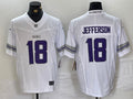 Men’s Minnesota Vikings Justin Jefferson #18 White Alternate Vapor F.U.S.E. Elite Jersey
