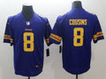 Men’s Minnesota Vikings Kirk Cousins #8 Jersey PurpleYellow