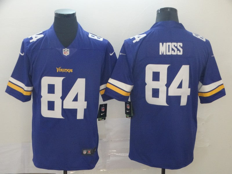 Men’s Minnesota Vikings Randy Moss #84 Purple Jersey