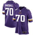 Men’s Minnesota Vikings Retired Player #70 Jim Marshall Nike Purple Vapor Untouchable Limited Jersey