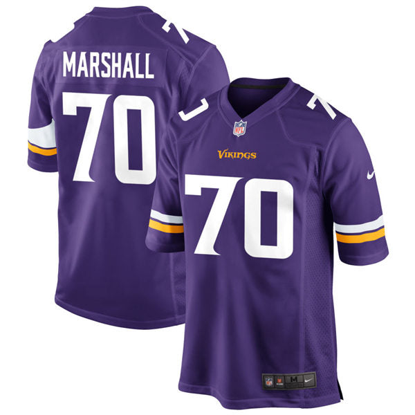 Men’s Minnesota Vikings Retired Player #70 Jim Marshall Nike Purple Vapor Untouchable Limited Jersey