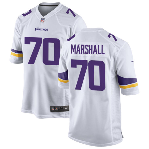 Men’s Minnesota Vikings Retired Player #70 Jim Marshall Nike White Vapor Untouchable Limited Jersey