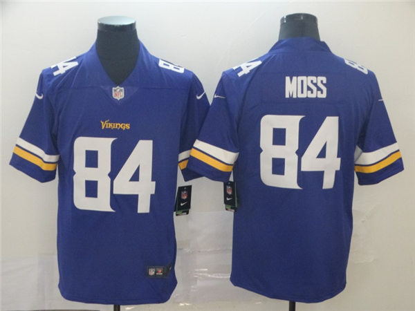 Men’s Minnesota Vikings Retired Player #84 Randy Moss Nike Purple Vapor Untouchable Limited Jersey