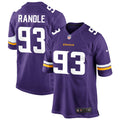 Men’s Minnesota Vikings Retired Player #93 John Randle Nike Purple Vapor Untouchable Limited Jersey