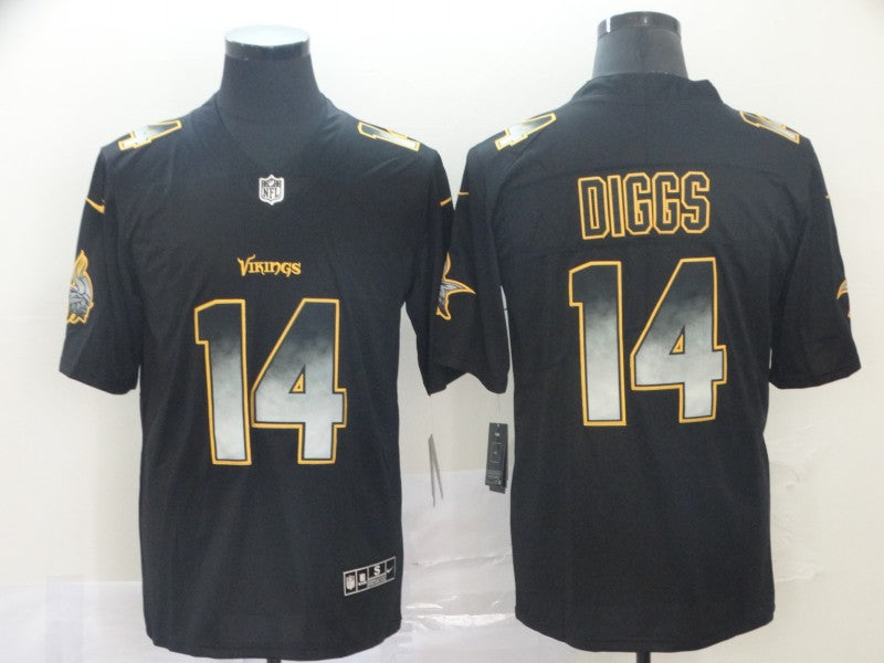 Men’s Minnesota Vikings Stefon Diggs #14 Black Authentic Jersey