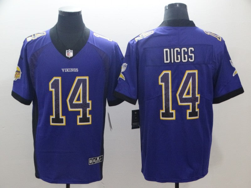 Men’s Minnesota Vikings Stefon Diggs #14 Purple Jersey