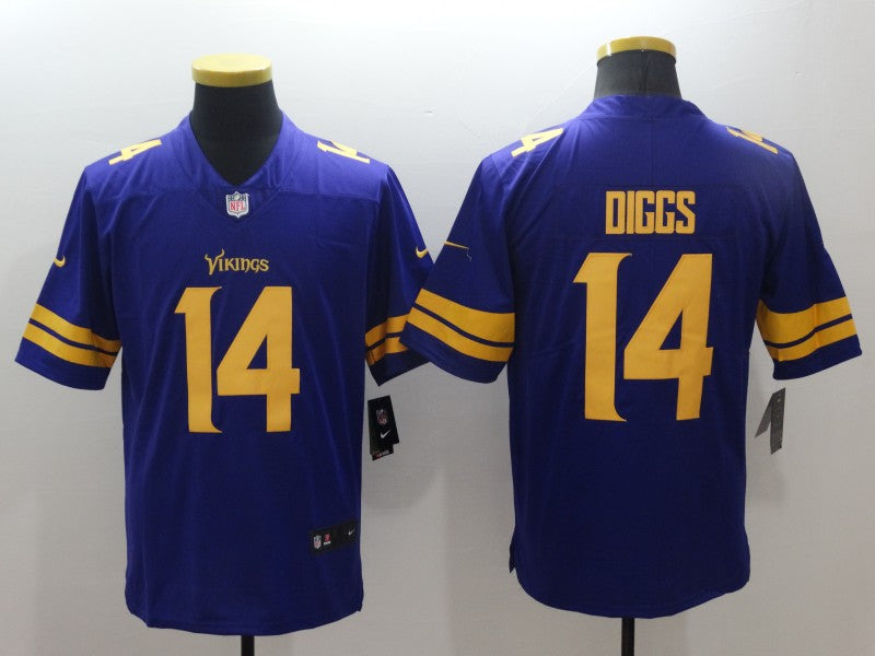 Men’s Minnesota Vikings Stefon Diggs #14 Purple Jersey