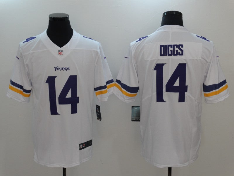 Men’s Minnesota Vikings Stefon Diggs #14 White Jersey