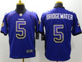 Men’s Minnesota Vikings Teddy Bridgewater #5 Purple Jersey