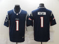 Men’s New England Patriots #1 Cam Newton Navy Nike Vapor Untouchable Limited Jersey